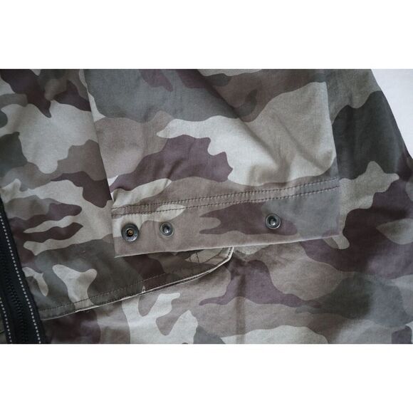 My Anorak 50838SN Women's Sz XL Gray Camo 2-Way Zip Hooded Trails Jacket - Picture 7 of 12